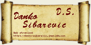 Danko Šibarević vizit kartica